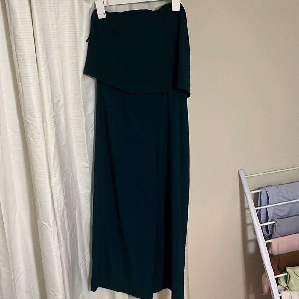 Strapless Jumpsuit green jewel toned size large from blu spero. Never worn